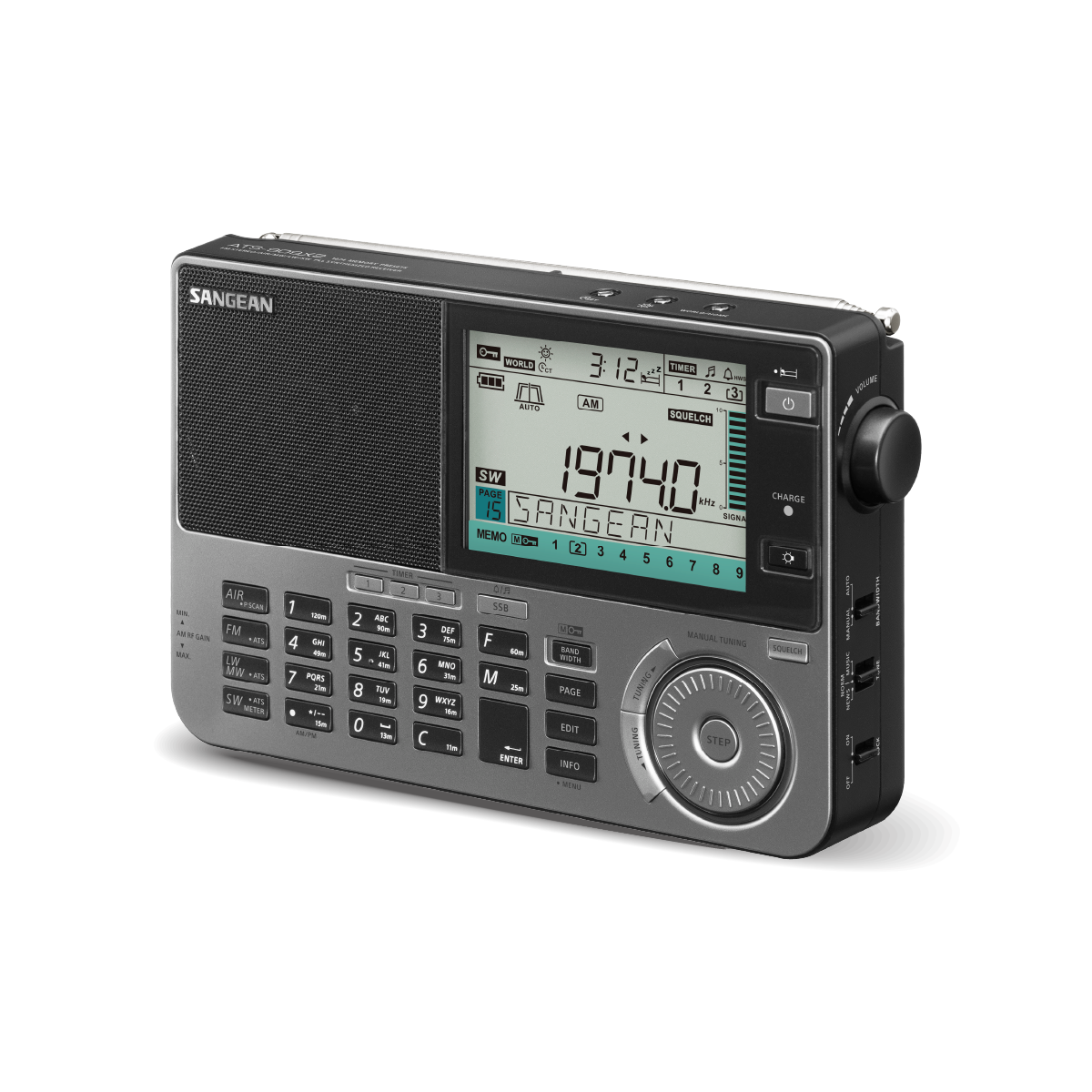 ATS-909X2 Digital Multi Band Radio Black